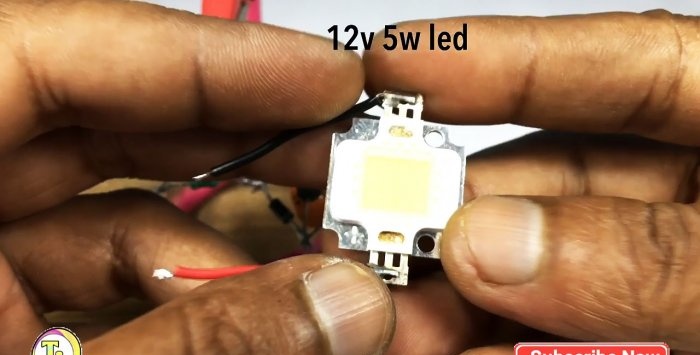 La fuente de alimentación sin transformador más simple para matriz LED