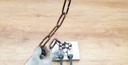 Gawang homemade manual chain link bending machine
