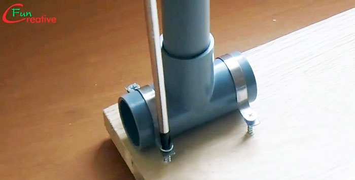 How to quickly make a PVC pipe desktop