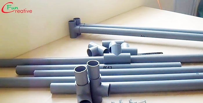 How to quickly make a PVC pipe desktop