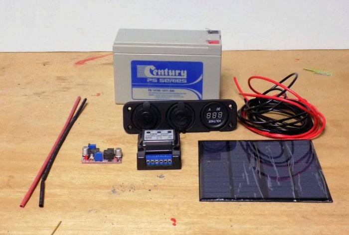 Do-it-yourself portable solar power station