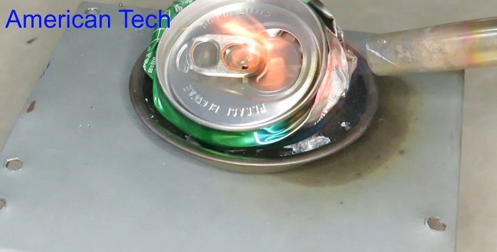 Smelting aluminum cans into bullion at home