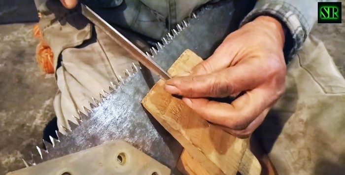 How to cut and grind new teeth on an old saw