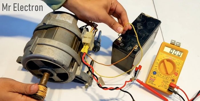 Ako zmeniť motor z práčky na generátor 220 V