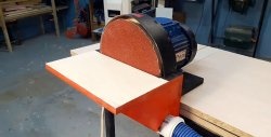 Very simple grinding machine made from available materials
