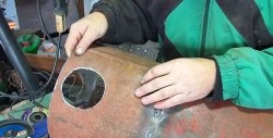Как да изрежете плоска дупка с шлайф