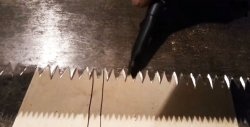 Hur man klipper och slipar nya tänder på en gammal såg