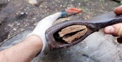 How to restore a hatchet with hot glue