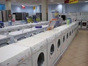 Veļas mazgājamās mašīnas veikalā Pārdošana un izvēle.