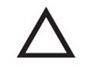 Triangle sign sa linen