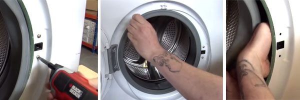 Подмяна на ключалката на люка на пералнята