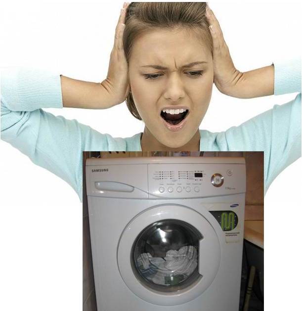 Por que a máquina de lavar roupa está zumbindo ao drenar a água?