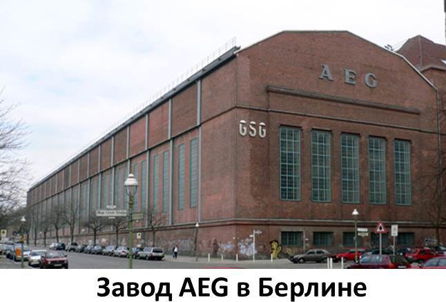 AEG фабрика
