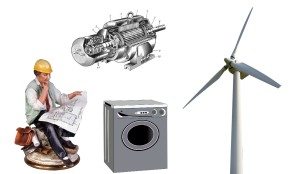 Wind generator from the washing machine engine