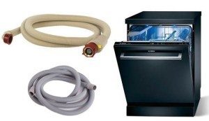 How to replace the inlet and outlet hose of the dishwasher