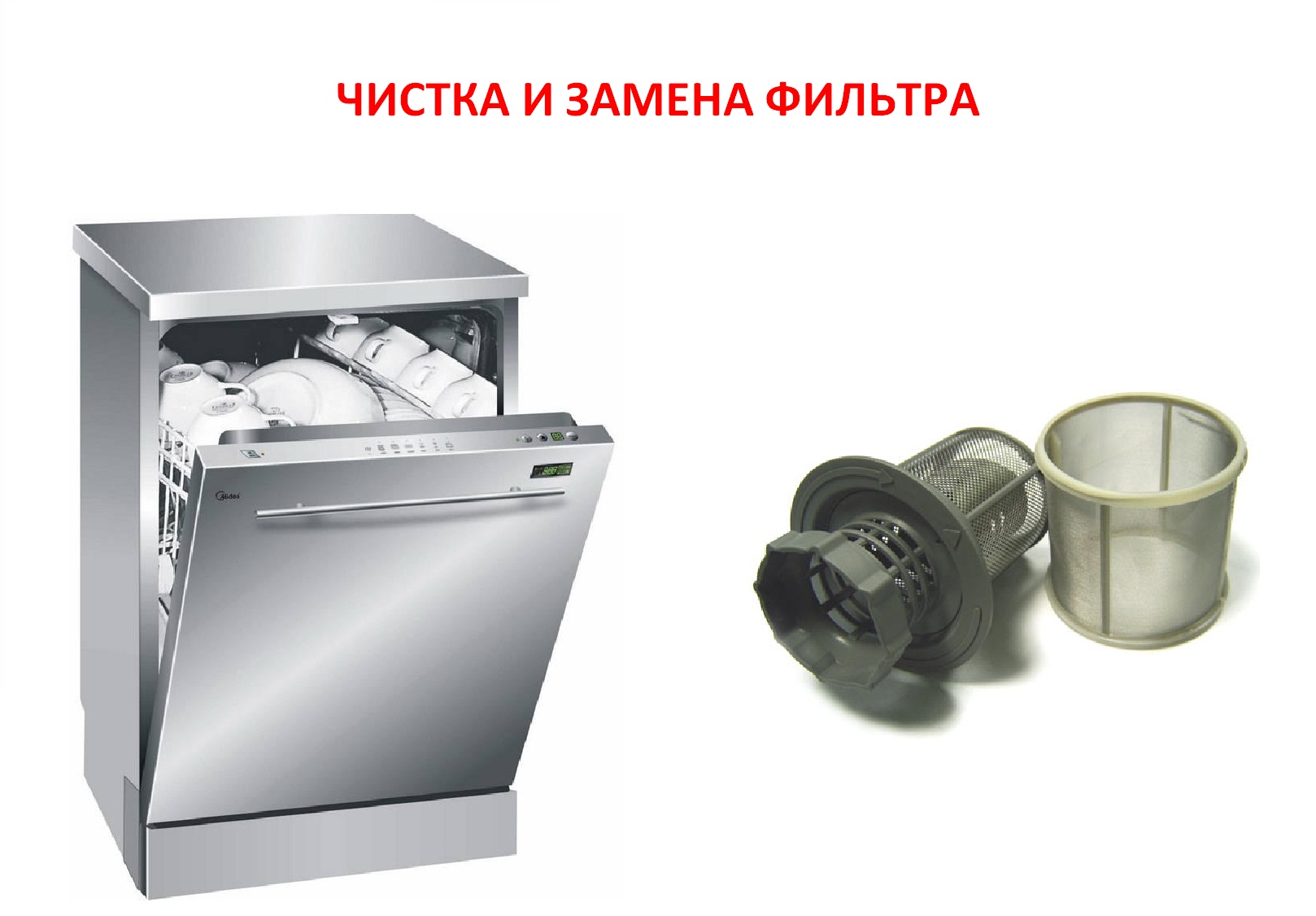 Filter der Geschirrspülmaschine auswechseln und reinigen