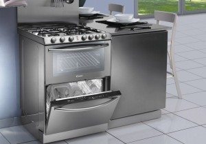 Pangkalahatang-ideya ng isang gas stove na may isang makinang panghugas at / o oven
