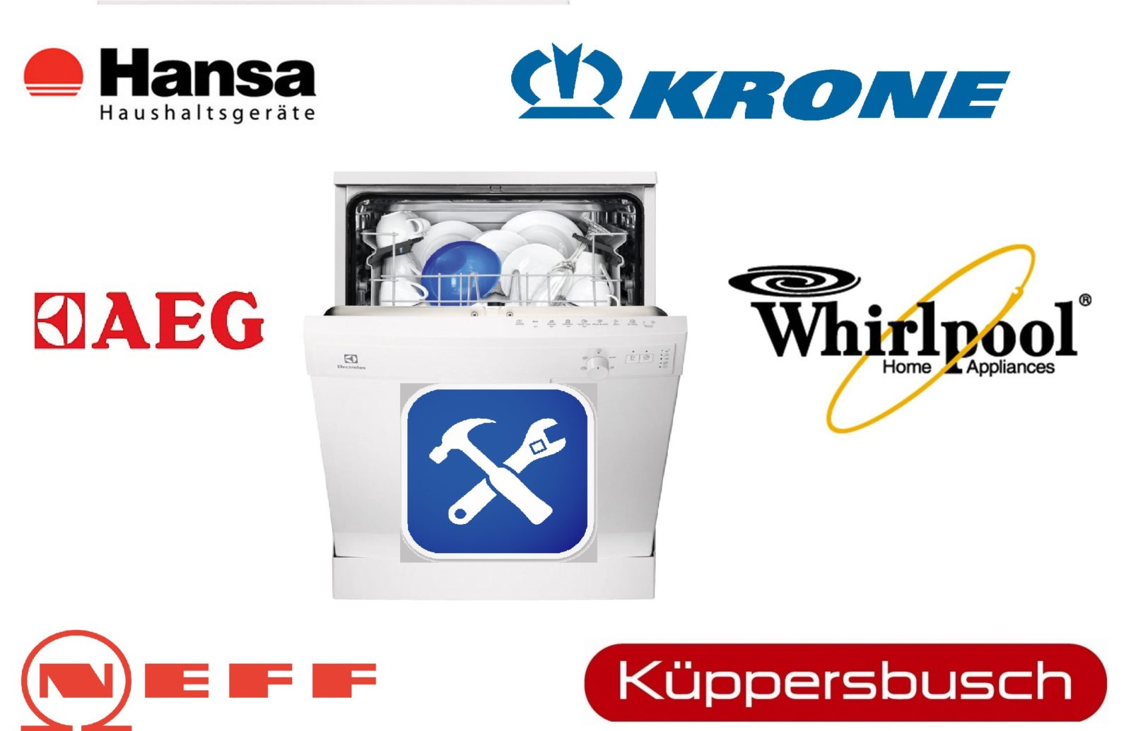Reparasjon og funksjonsfeil i forskjellige oppvaskmaskiner