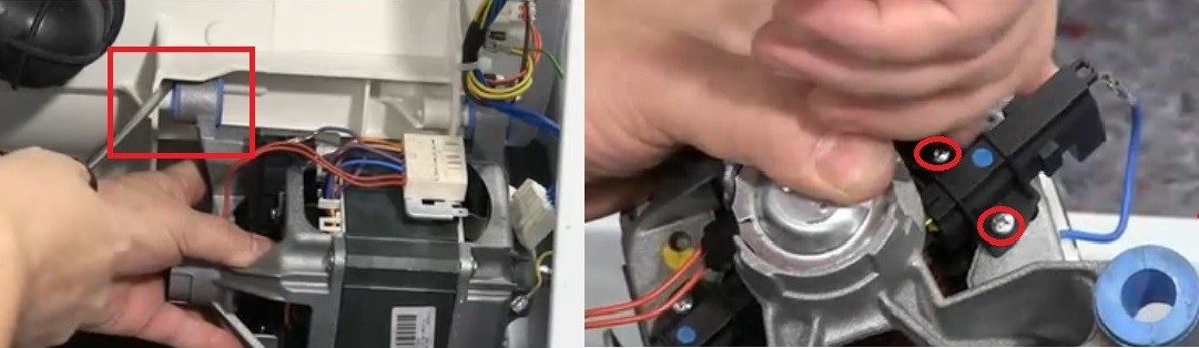 Cách thay bàn chải trên máy giặt Samsung
