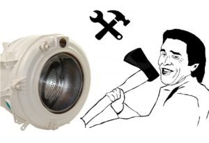 Pag-aalis ng drum ng washing machine