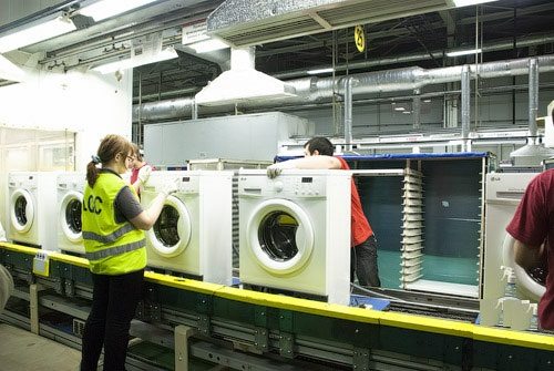 veļas mazgājamo mašīnu ražošana