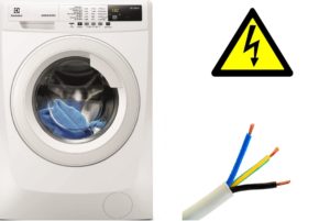 Seksyen kabel untuk mesin basuh