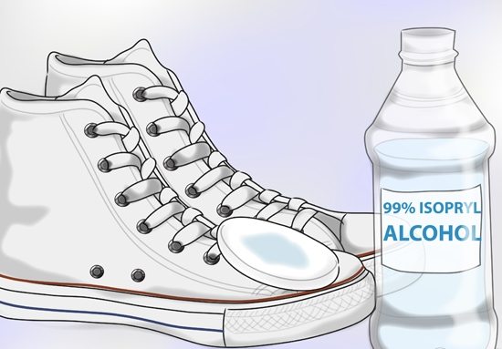 clean sneakers with ammonia