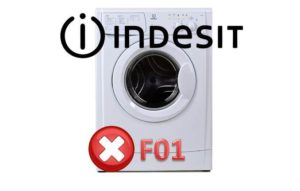 Feil F01 i vaskemaskinen Indesit