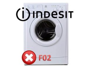Kļūda F02 veļas mašīnā Indesit