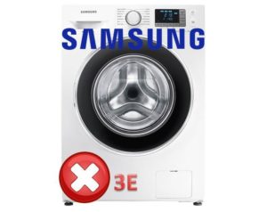 Error 3e in a Samsung washing machine