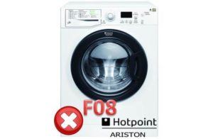 Error F 08 en la lavadora Ariston