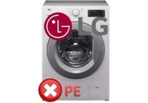 Error de PE en la lavadora LG