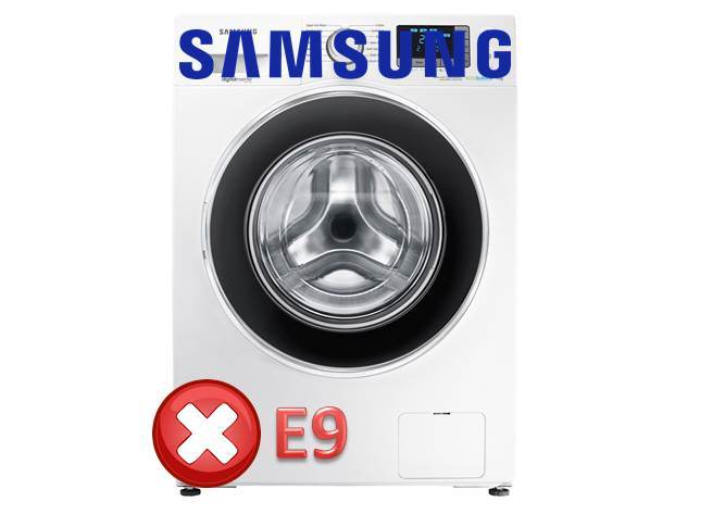 Błąd E9 w pralce Samsung
