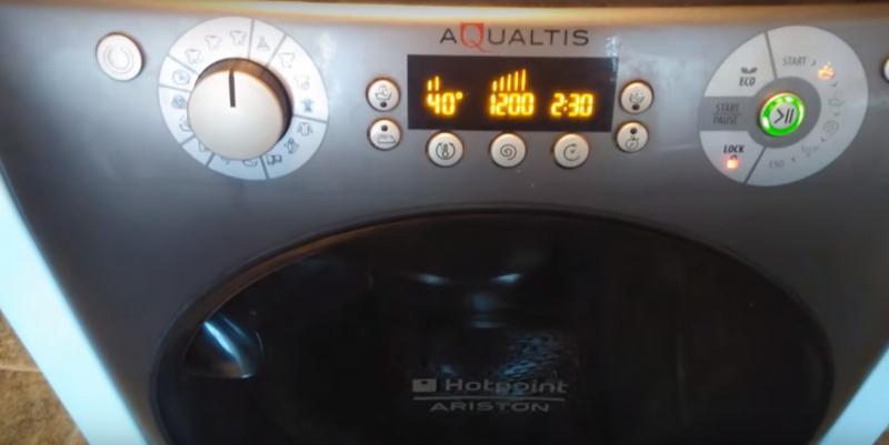 skalbimo mašinos „Ariston Aqualtis“ skydelis
