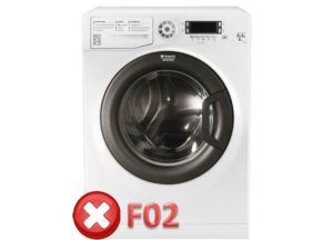 Error F02 sa washing machine ng Ariston