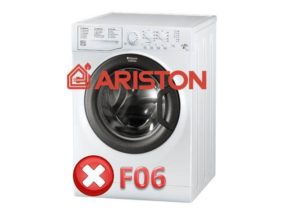 שגיאה F06 במכונת הכביסה אריסטון