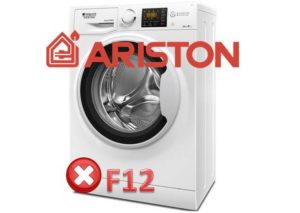 Error F12 sa washing machine ng Ariston
