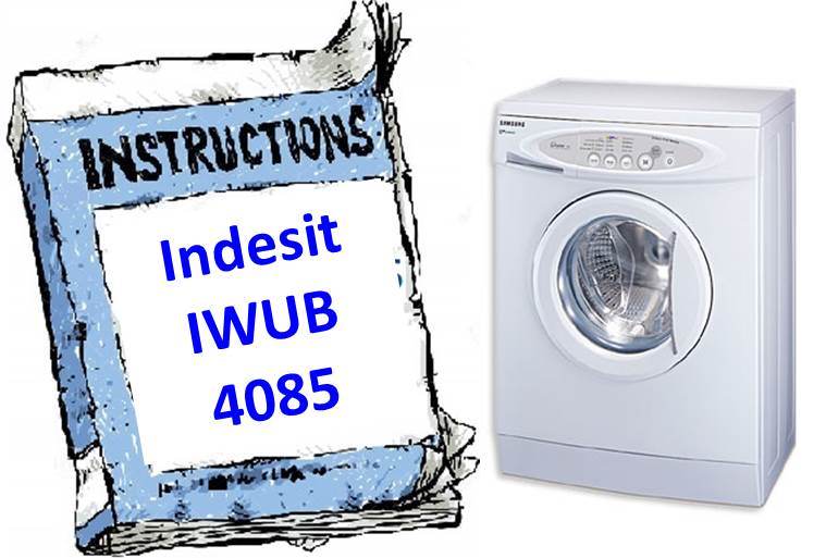Manual para máquina de lavar roupa Indesit IWUB 4085