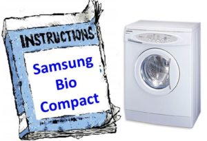 Manual for washing machine (S821) Samsung Bio Compact