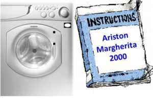 Ariston Margherita çamaşır makinesi kullanım kılavuzu