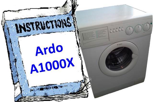 Ръководство за пералня Ardo A1000X