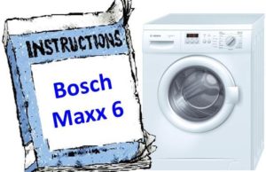 Yıkayıcı El Kitabı Bosch Maxx 6