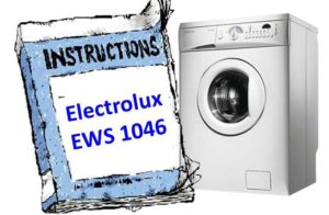 Manual para lavadora Electrolux EWS 1046
