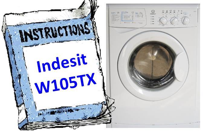 Ръководство за пералня Indesit W105TX