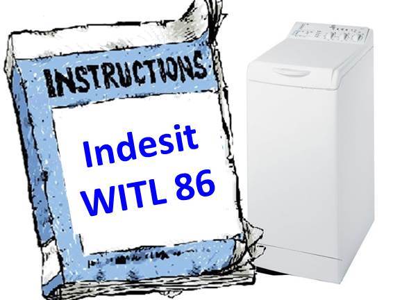 Manual para máquina de lavar roupa Indesit WITL 86