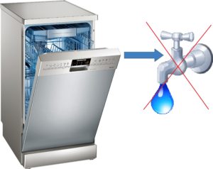 Máy rửa chén không có nước