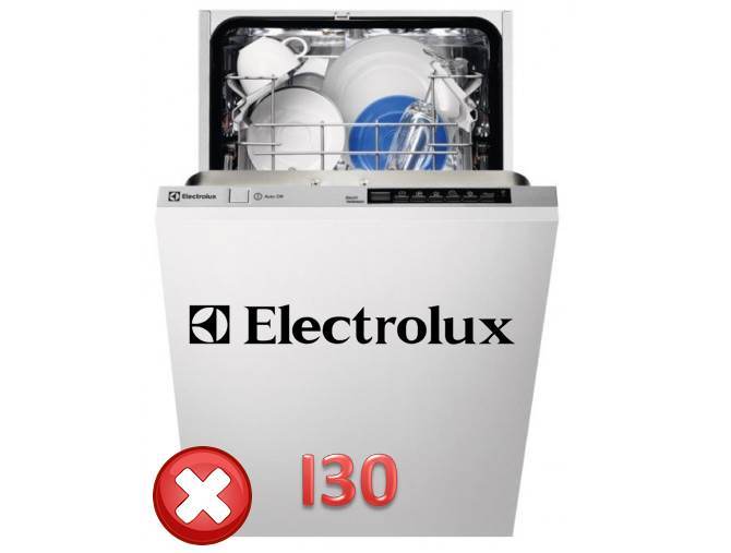 שגיאה I30 במדיח הכלים אלקטרולוקס