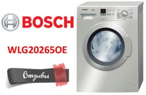 Ang mga pagsusuri sa washing machine ng Bosch WLG20265OE