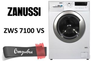 Reviews on the washing machine Zanussi ZWS 7100 VS