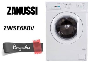Mga pagsusuri sa washing machine Zanussi ZWSE680V